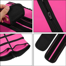 Load image into Gallery viewer, Close-up image of the waist trainer&#39;s zipper and belt details: &quot;Close-up view of the zipper and three belts design of the Glamour Lady Tree Belts Waist Trainer. These features provide maximum control and compression for effective shaping and sculpting.
