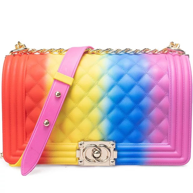 Sh1451 Candy Jelly Colorful Bags Silicone Rainbow Jelly Bags Handbags PVC  Clear Jelly Transparent Shoulder Bags - China Jelly Shoulder Bags and Candy  Chain Jelly Bags price | Made-in-China.com